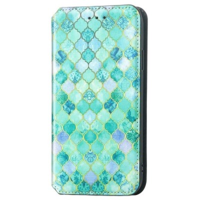 Apple iPhone 13 Mini atverčiamas spalvotas „Caseneo“ Emerald odinis dėklas - knygutė | Priedai.lt