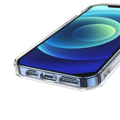 Hoco MagSafe Light Apple iPhone 13 Pro skaidrus silikoninis TPU dėklas | Priedai.lt