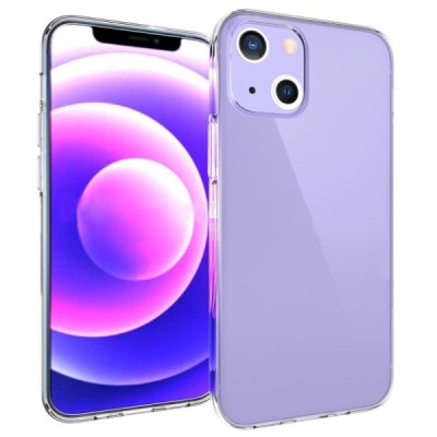 Apple iPhone 13 kieto silikono TPU skaidrus dėklas - nugarėlė | Priedai.lt