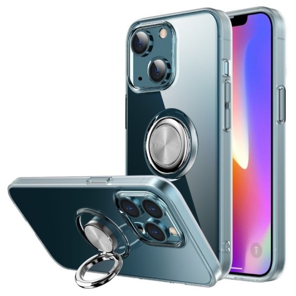 „Sheet“ Kickstand (TPU) kaaned - läbipaistev (iPhone 13 Mini)