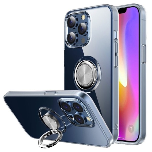 „Sheet“ Kickstand (TPU) kaaned - läbipaistev (iPhone 13 Pro)
