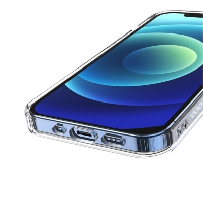Hoco MagSafe Light Apple iPhone 13 Mini skaidrus silikoninis TPU dėklas | Priedai.lt