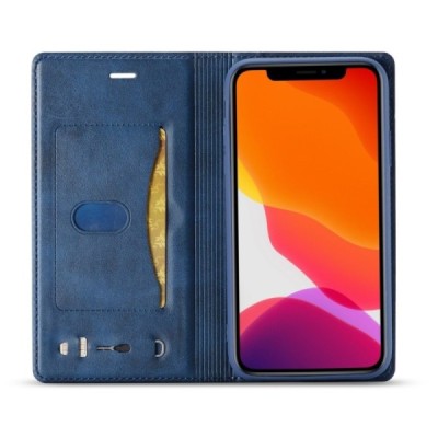 „Lc.Imeeke“ Apple iPhone 11 mėlynas odinis atverčiamas dėklas | Priedai.lt