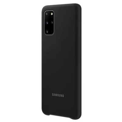 Samsung Galaxy S20+ (G985, G986) „Samsung“ Silicone Cover kieto silikono juodas dėklas | Priedai.lt