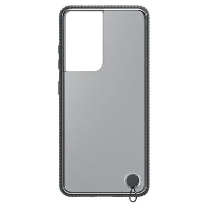 Samsung Galaxy S21 Ultra (G998B) „Samsung“ Clear Protective Cover kieto silikono pilkas dėklas | Priedai.lt