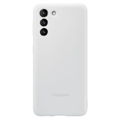 Samsung Galaxy S21 (G991B) „Samsung“ Silicone Cover kieto silikono šviesiai pilkas dėklas | Priedai.lt