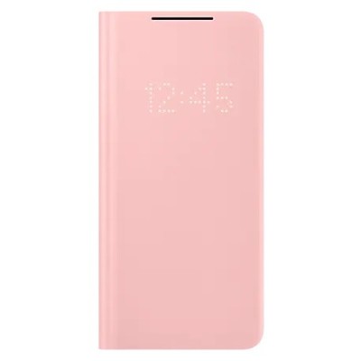 Samsung Galaxy S21+ (G996B) originalus Smart Led View Cover atverčiamas rožinis dėklas - knygutė | Priedai.lt