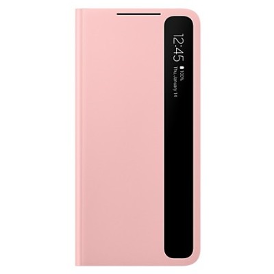 Samsung Galaxy S21+ (G996B) originalus Smart Clear View Cover (EF-ZG996CPEGEE) atverčiamas rožinis dėklas - knygutė | Priedai.lt