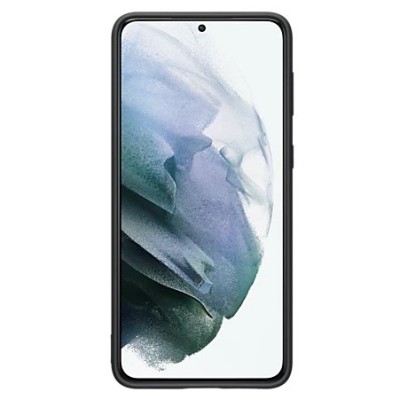 Samsung Galaxy S21+ (G996B) „Samsung“ Silicone Cover kieto silikono juodas dėklas | Priedai.lt