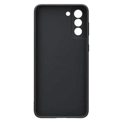 Samsung Galaxy S21+ (G996B) „Samsung“ Silicone Cover kieto silikono juodas dėklas | Priedai.lt
