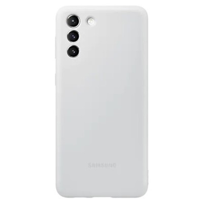 Samsung Galaxy S21+ (G996B) „Samsung“ Silicone Cover kieto silikono šviesiai pilkas dėklas | Priedai.lt