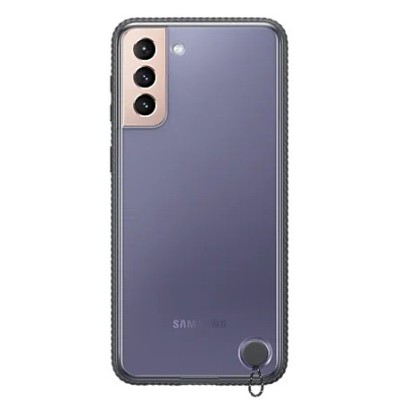 Samsung Galaxy S21+ (G996B) „Samsung“ Clear Protective Cover kieto silikono pilkas dėklas | Priedai.lt