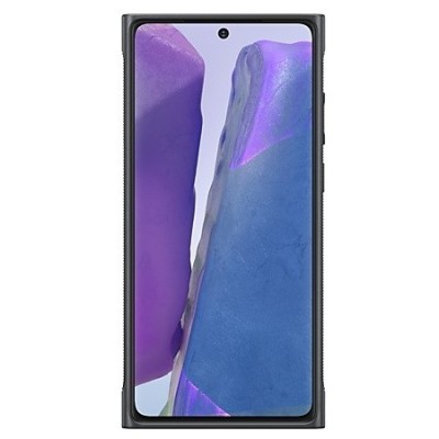 Samsung Galaxy Note 20 (N980F) „Samsung“ Clear Protective Cover kieto silikono juodas dėklas | Priedai.lt