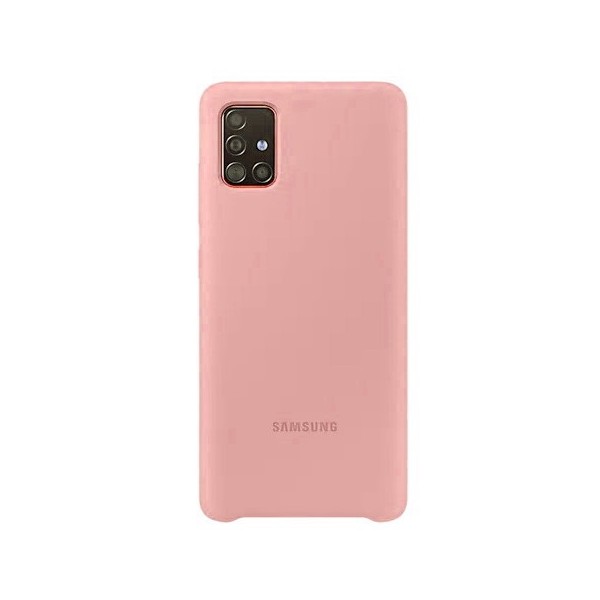 „Samsung“ Silicone Cover kaaned - roosa (Galaxy A51)