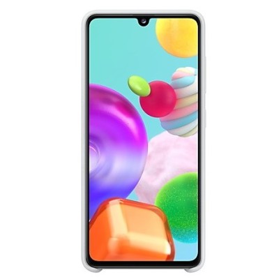 Samsung Galaxy A41 (A415F) „Samsung“ Silicone Cover kieto silikono baltas dėklas | Priedai.lt