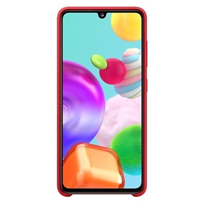 Samsung Galaxy A41 (A415F) „Samsung“ Silicone Cover kieto silikono raudonas dėklas | Priedai.lt