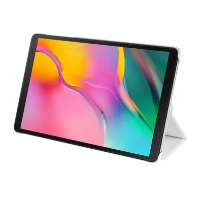 Originalus Samsung Galaxy Tab A 10.1 2019 (T515, T510) Book Cover EF-BT510 atverčiamas baltas odinis dėklas | Priedai.lt