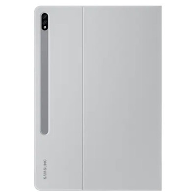 Originalus Samsung Galaxy Tab S7 FE 12.4", S7+ 12.4" (T976) Book Cover EF-BT970 atverčiamas pilkas odinis dėklas | Priedai.lt