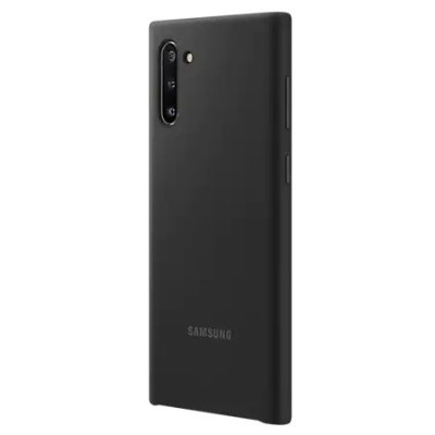 Samsung Galaxy Note 10 (N970F) „Samsung“ Silicone Cover kieto silikono juodas dėklas | Priedai.lt
