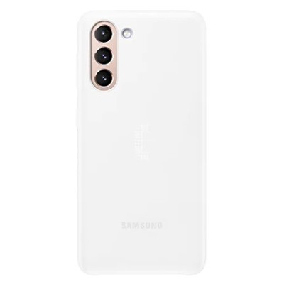 Samsung Galaxy S21 (G991B) Smart Led Cover baltas plastikinis dėklas | Priedai.lt