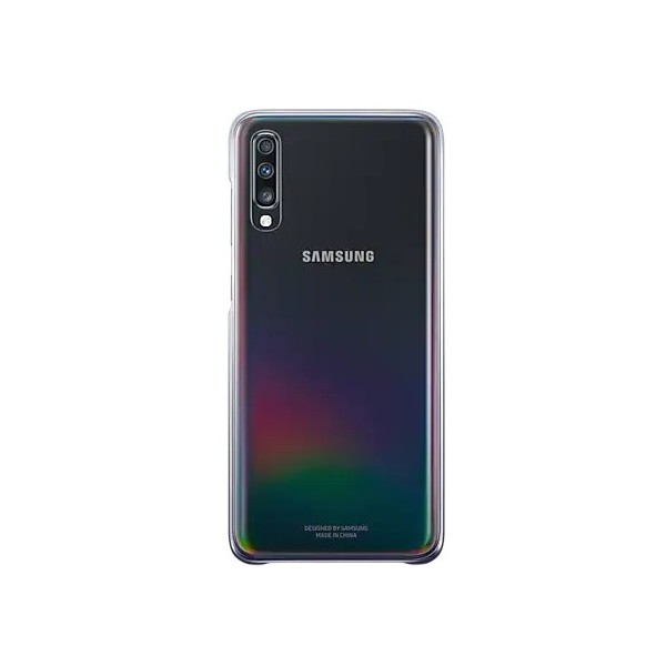 „Samsung“ Gradation Cover kaaned - Läbipaistev, must (Galaxy A70)