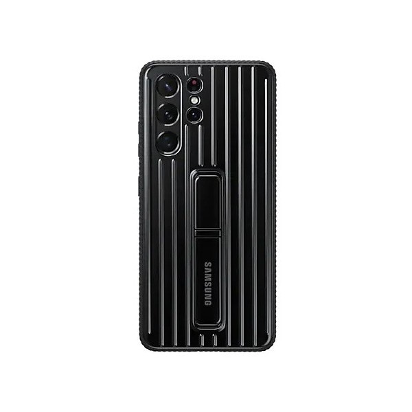 „Samsung“ Protective Standing Cover kaaned - must (Galaxy S21 Ultra)