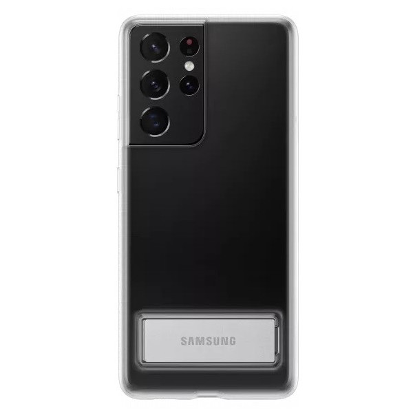 „Samsung“ Clear Standing Cover kaaned - läbipaistev (Galaxy S21 Ultra)