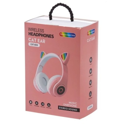 „Cat Ear“ Wireless belaidės juodos ausinės su lankeliu (laisvų rankų įranga) | Priedai.LT
