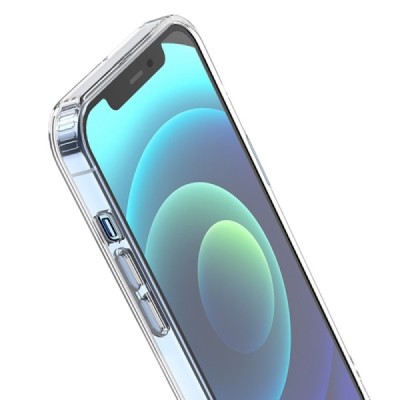 Hoco MagSafe Light Apple iPhone 13 Pro Max skaidrus silikoninis TPU dėklas | Priedai.lt