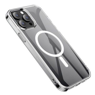 Hoco MagSafe Light Apple iPhone 13 Pro Max skaidrus silikoninis TPU dėklas | Priedai.lt