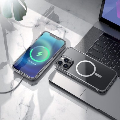 Hoco MagSafe Light Apple iPhone 13 Pro Max skaidrus silikoninis TPU dėklas | Priedai.lt