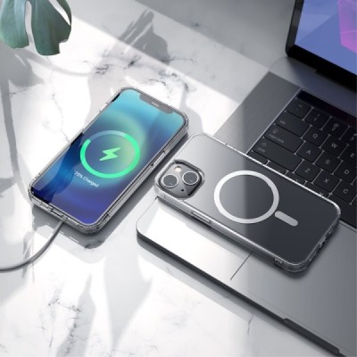 Hoco MagSafe Light Apple iPhone 13 skaidrus silikoninis TPU dėklas | Priedai.lt