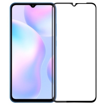 Samsung Galaxy A8 2018 (A530F) „Amorus“ 9H Tempered Glass sustiprintos apsaugos juodas pilnai dengiantis apsauginis ekrano stikl
