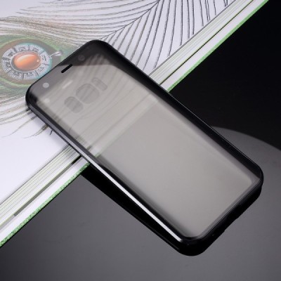 Samsung Galaxy S8 (G950) Frame pilkas (permatomas) magnetinis plastikinis dėklas | Priedai.lt