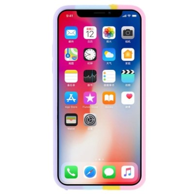 Apple iPhone X (iPhone Xs) „Popit“ Bubble minkšto silikono TPU rožinis dėklas - nugarėlė | Priedai.lt