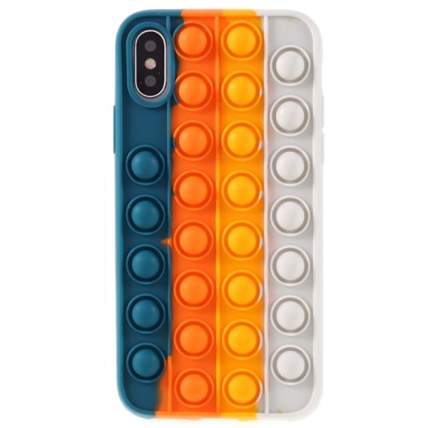 „Popit“ Bubble pehme silikoon (TPU) kaaned - roheline (iPhone X / Xs)