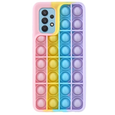 Samsung Galaxy A32 4G (A325F) „Popit“ Big Bubble minkšto silikono TPU rožinis dėklas - nugarėlė | Priedai.lt