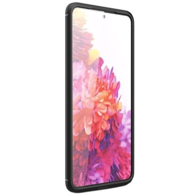 Samsung Galaxy S21 FE (Fan Edition) 5G „Carbon“ kieto silikono TPU juodas dėklas - nugarėlė | Priedai.lt