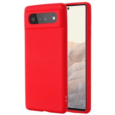 Google Pixel 6 Shell kieto silikono (TPU) dėklas raudonas - nugarėlė | Priedai.lt