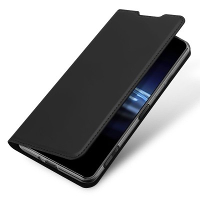 „Dux Ducis“ Skin serijos Sony Xperia Pro-I juodas odinis atverčiamas dėklas | Priedai.lt