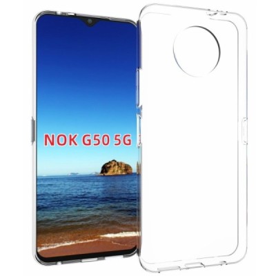 Nokia G50 kieto silikono TPU skaidrus dėklas - nugarėlė | Priedai.lt