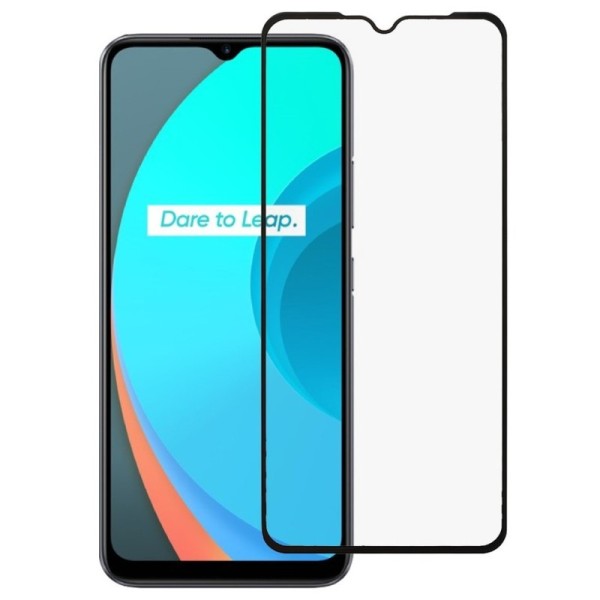 „Calans“ Tempered Glass kaitsev ekraaniklaas 0.26 mm - must (Realme C11)