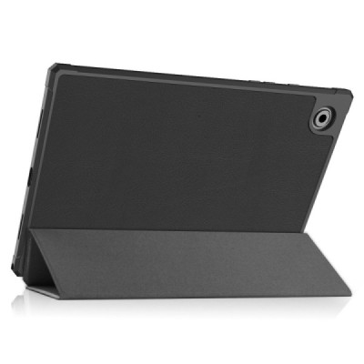 Samsung Galaxy Tab A8 10.5 2021 (X200, X205) atverčiamas juodas odinis dėklas - knygutė | Priedai.lt