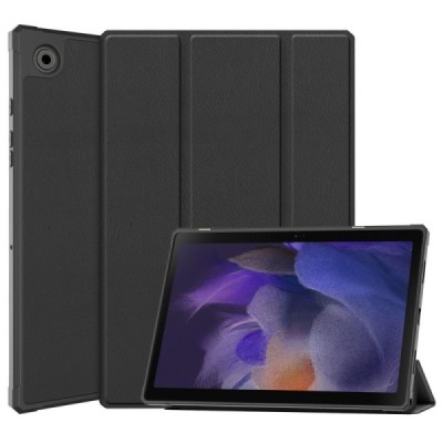 Samsung Galaxy Tab A8 10.5 2021 (X200, X205) atverčiamas juodas odinis dėklas - knygutė | Priedai.lt