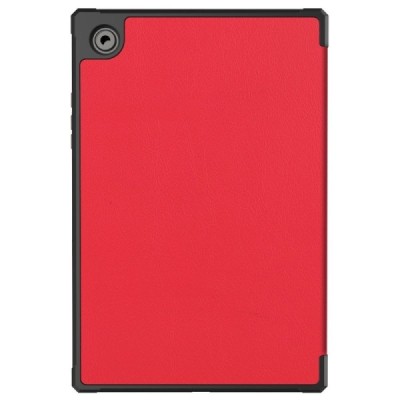 Samsung Galaxy Tab A8 10.5 2021 (X200, X205) atverčiamas raudonas odinis dėklas - knygutė | Priedai.lt