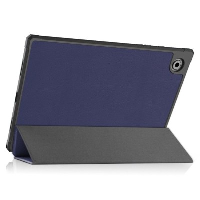 Samsung Galaxy Tab A8 10.5 2021 (X200, X205) atverčiamas mėlynas odinis dėklas - knygutė | Priedai.lt