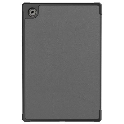 Samsung Galaxy Tab A8 10.5 2021 (X200, X205) atverčiamas pilkas odinis dėklas - knygutė | Priedai.lt