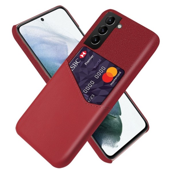 „KSQ“ Shell kaaned taskuga - punane (Galaxy S21 FE 5G)
