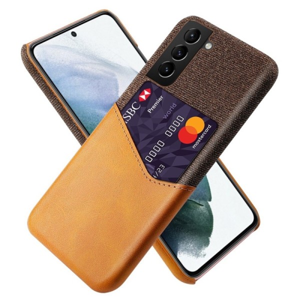 „KSQ“ Shell kaaned taskuga - pruun (Galaxy S21 FE 5G)
