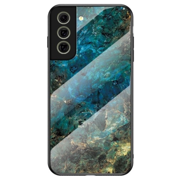 „Marble“ Kõva silikoon (TPU) kaaned - sinine (Galaxy S21 FE 5G)